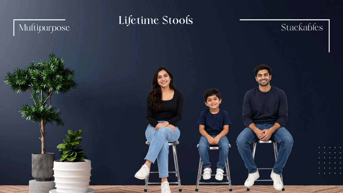 Best Stainless Steel Stools & Folding Tables for Event Venues in India - Lifetime Stool