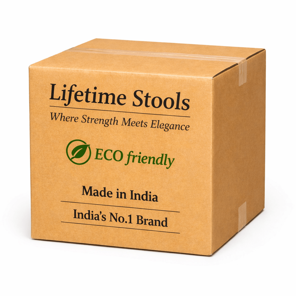 12 inch (1 Foot) Height Stackable Stainless Steel Stool | Heavy Duty SS Stool - Lifetime Stool