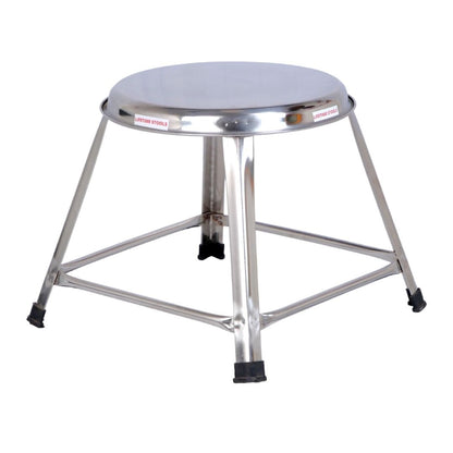 12 inch (1 Foot) Height Stackable Stainless Steel Stool | Heavy Duty SS Stool - Lifetime Stool