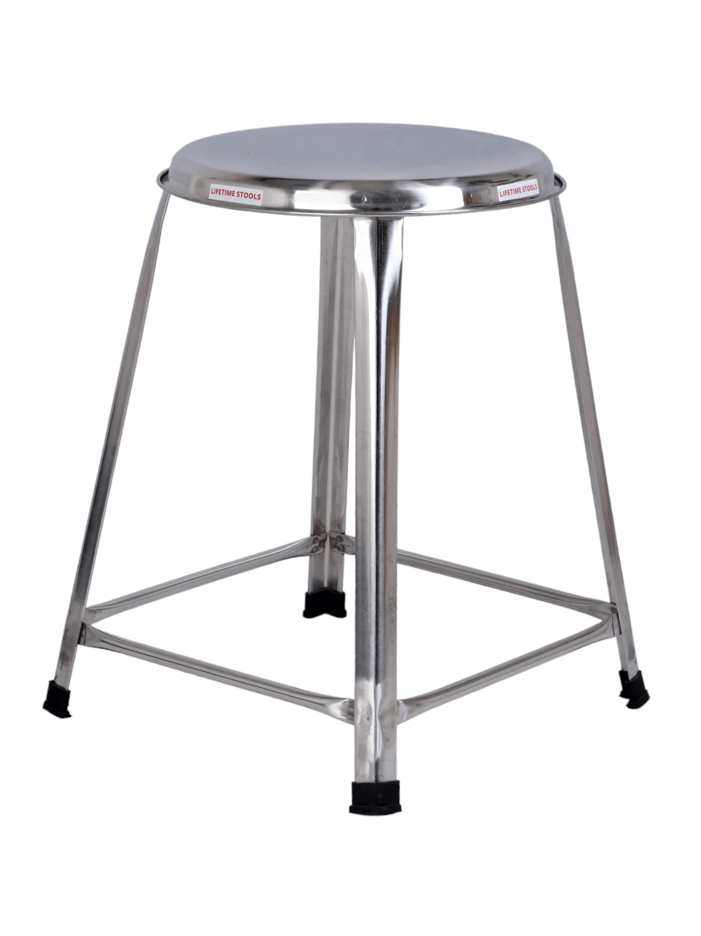 16 Inch Stainless Steel Stool | Heavy Duty SS Stool | Stackable Industrial Stool - Lifetime Stool