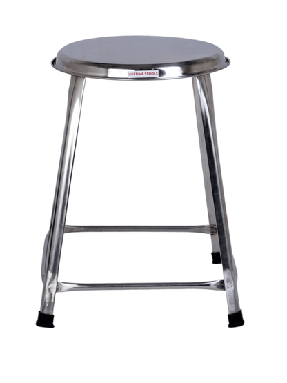 16 Inch Stainless Steel Stool | Heavy Duty SS Stool | Stackable Industrial Stool - Lifetime Stool