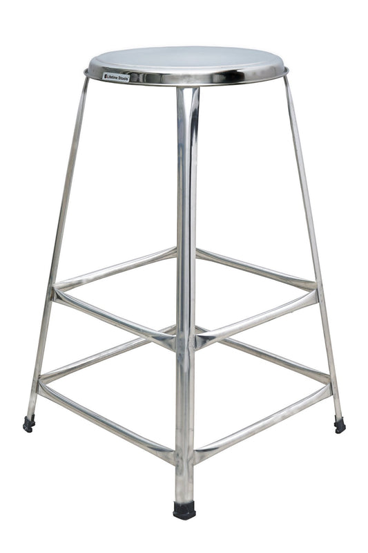 27 inch (2.25 foot) Stackable Double Step Steel Stool - Lifetime Stool