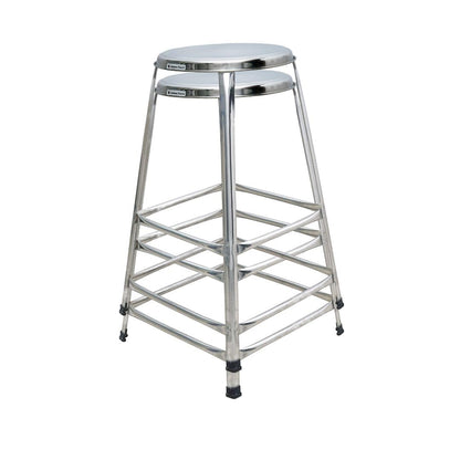 Lifetime Stools Stainless Steel Stool for Multipurpose uses 27 inch Height Pack of 2