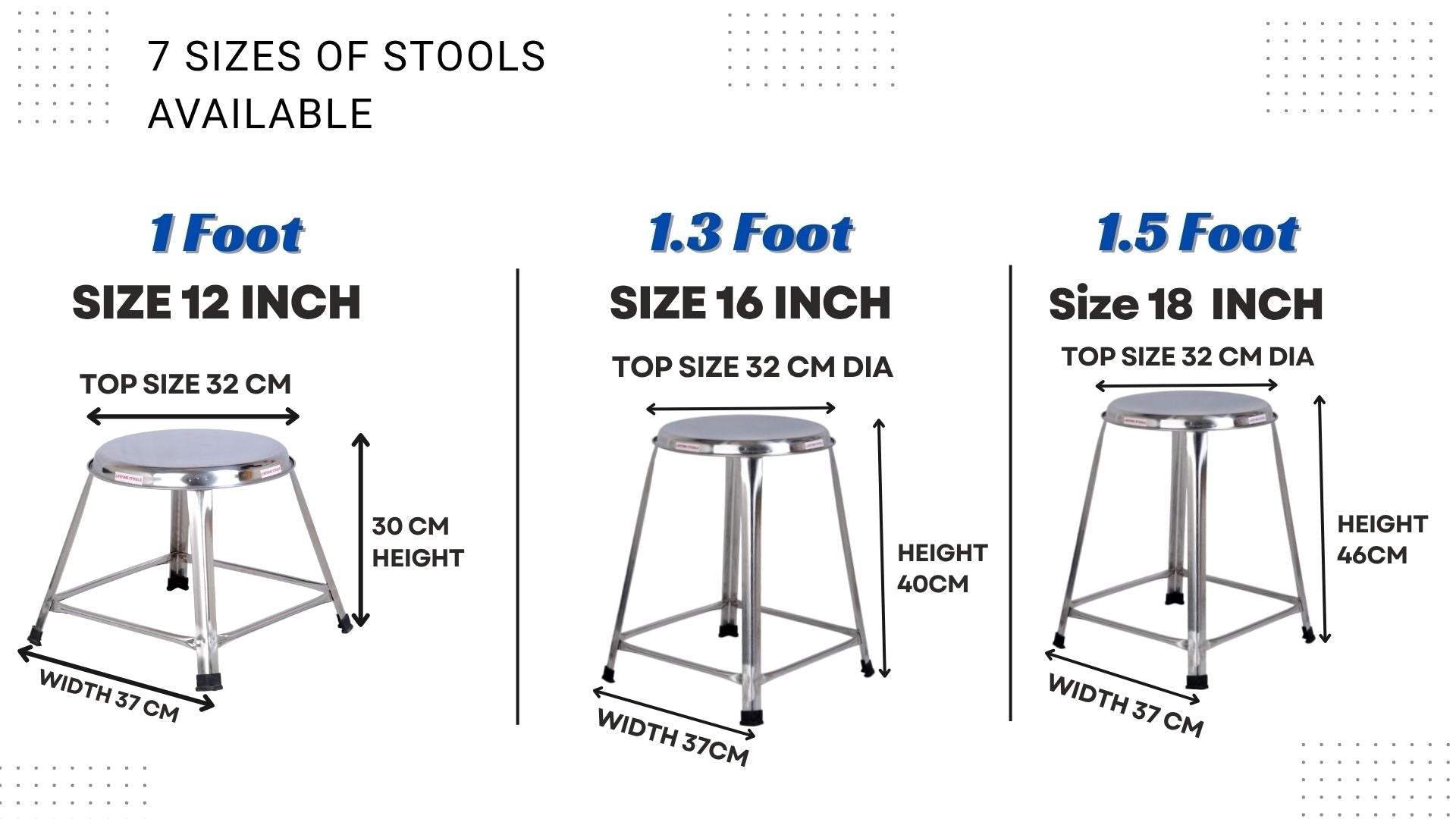 7 Sizes of Stools to Choose From Based on Your Needs - Lifetime Stool
