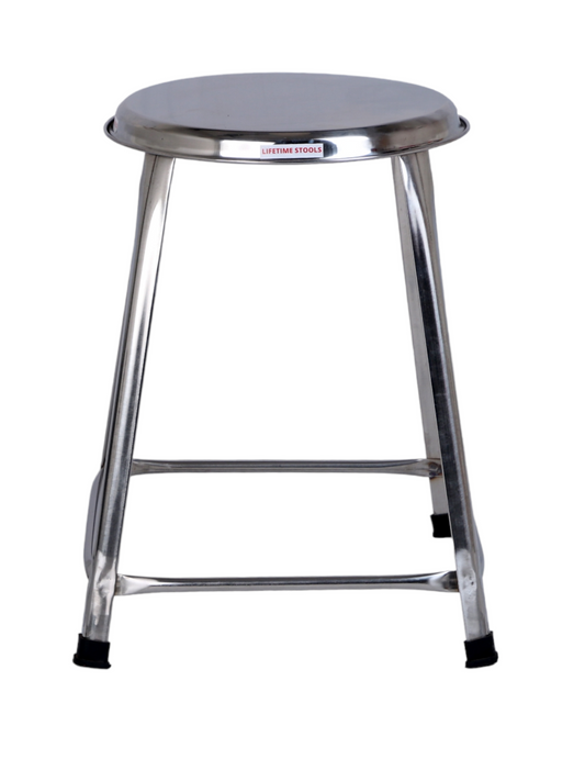 SS Stool 16 Inch Height – Stackable Steel Stool for Home & Commercial