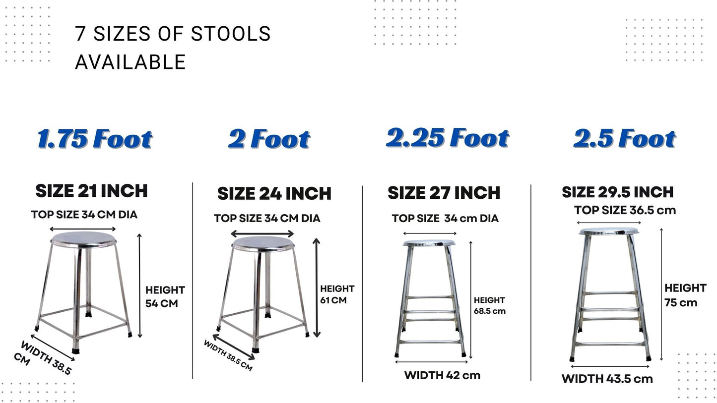7 Sizes of Stools to Choose From Based on Your Needs