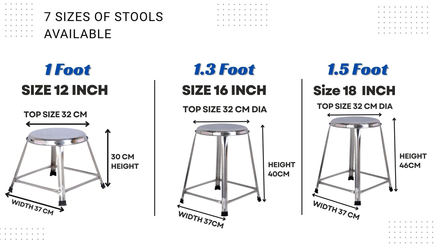 7 Sizes of Stools to Choose From Based on Your Needs