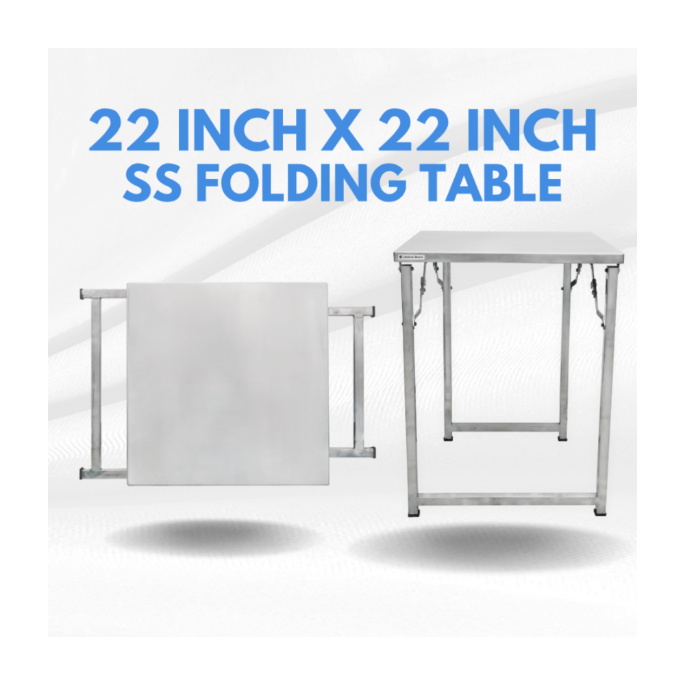 Steel table folding 