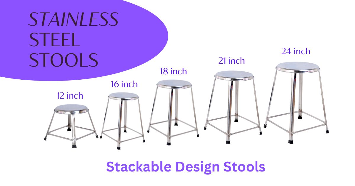 5 Sizes of Stools Select as per Requirement