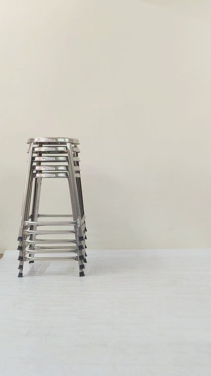 Stainless Steel Stool 24 Inch | Heavy Duty SS Stool for Kitchen, Lab & Commercial Use 2 foot