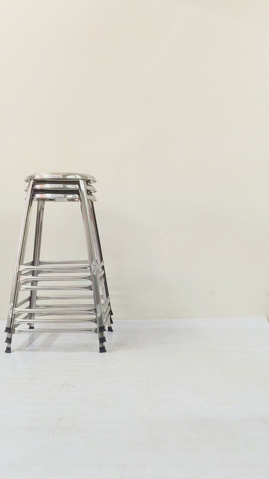 2.5 foot (29.5 inch) Stackable Double Step Steel Stool