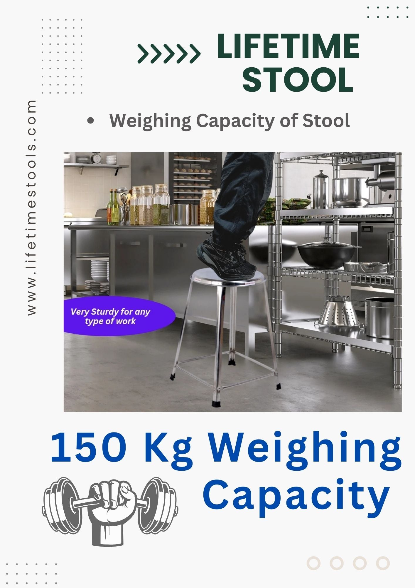 Stainless Steel Stool 21 Inch Height Heavy Duty 150 Kg Capacity
Stainless Steel Stackable Stool for Home Kitchen and Shop
SS Stool Rust Proof Polished Finish Made in India

