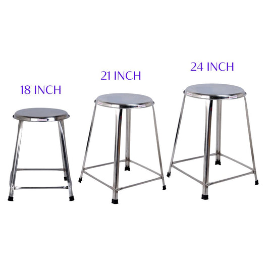 18 inch, 21 inch, 24 inch Stainless Steel Stools, Home Set